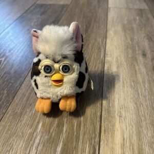 Vintage 1999 Furby Buddies Leopard Spotted Stuffed Animal Beanbag Plush 4”